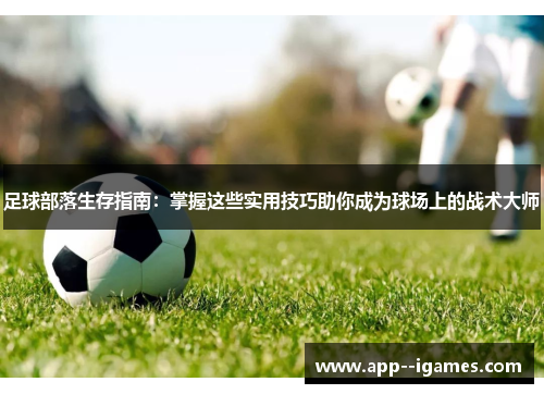 足球部落生存指南：掌握这些实用技巧助你成为球场上的战术大师